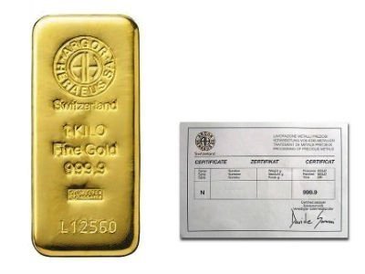 Buy 1 Kilo Argor Heraeus Gold
