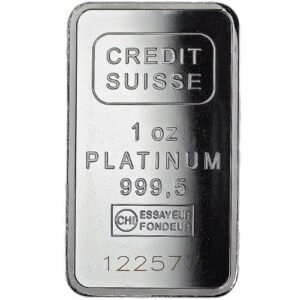 Buy 1 oz Credit Suisse Platinum Bar (w/ CoA)