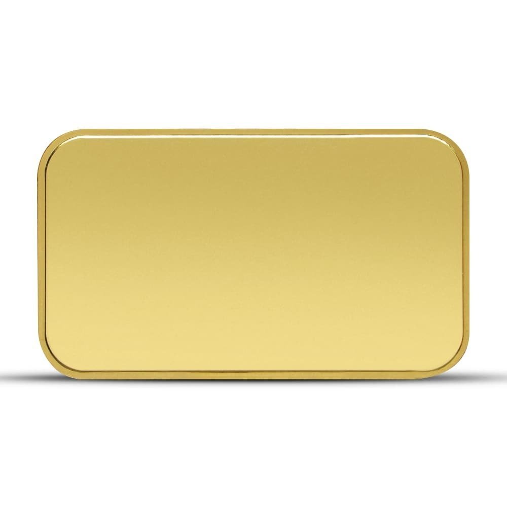 1 oz Design Your Own Engravable Gold Bar (New w/ Capsule) - Image 2
