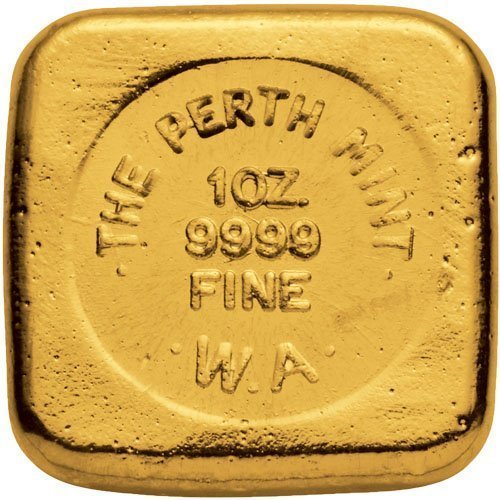 1 oz Perth Mint Cast Gold Bar For Sale (New) - Image 3