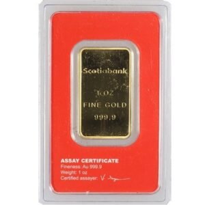 Buy 1 oz Scotiabank Gold Bar (Secondary Market)
