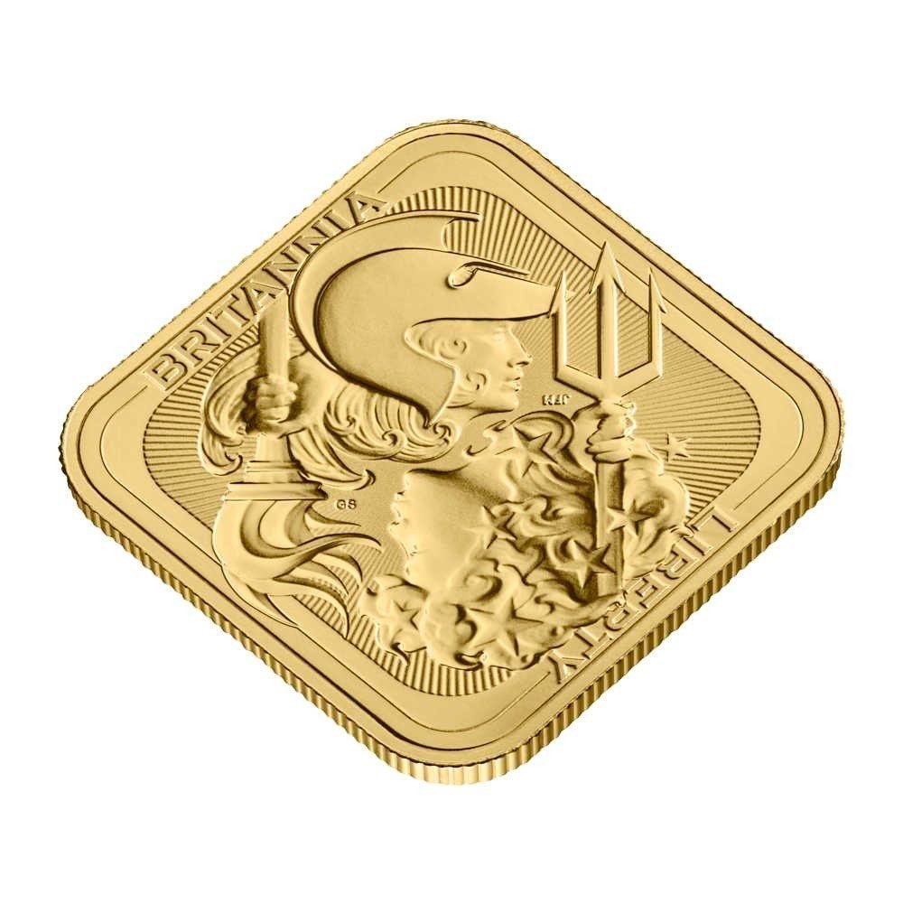 1 oz The Royal Mint Britannia and Liberty Gold Bar (New) - Image 3