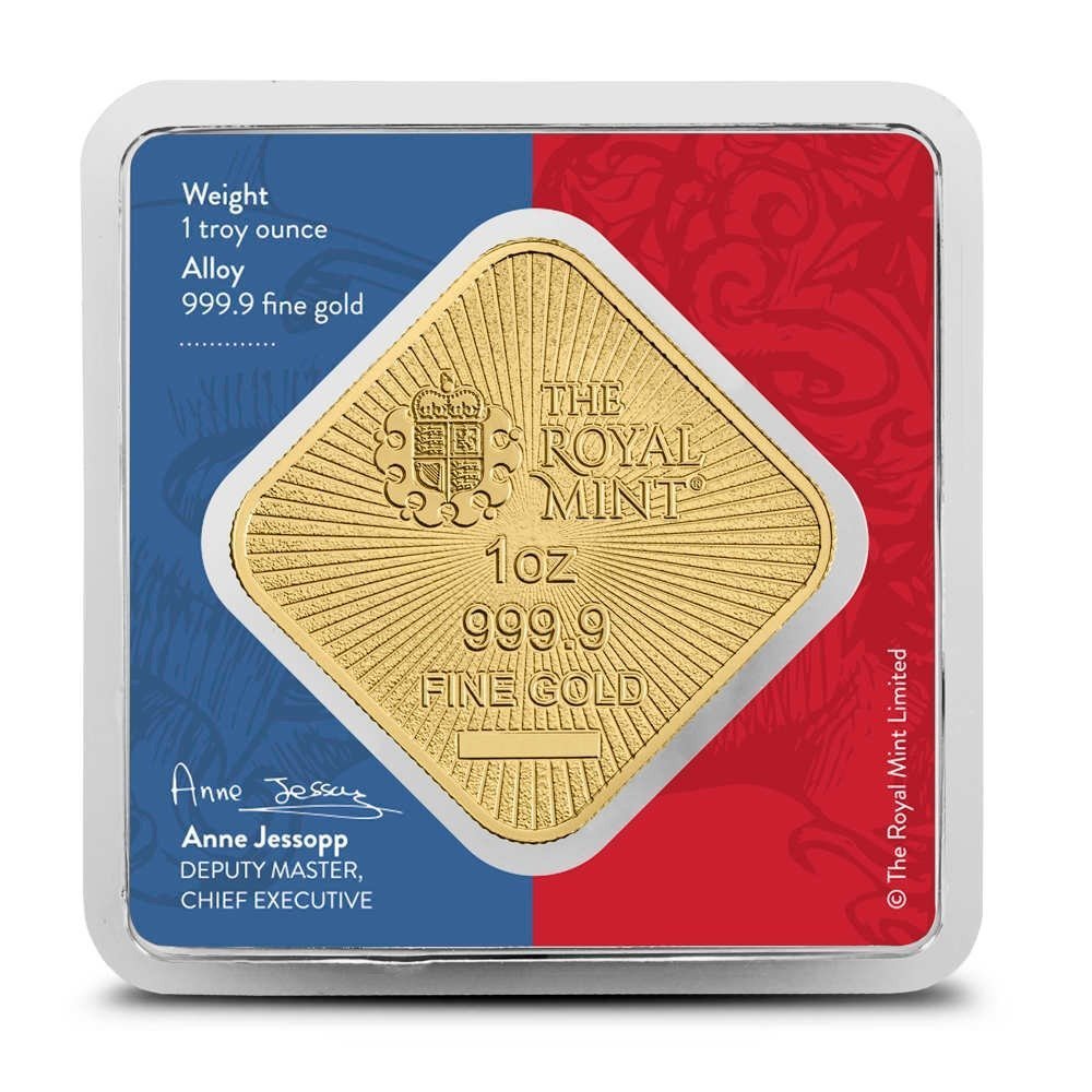 1 oz The Royal Mint Britannia and Liberty Gold Bar (New) - Image 2