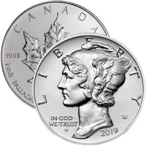 1 oz Palladium Coin For Sale (Random Year, Varied Condition)