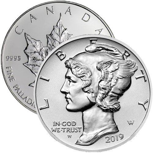 1 oz Palladium Coin For Sale (Random Year, Varied Condition) - Image 2