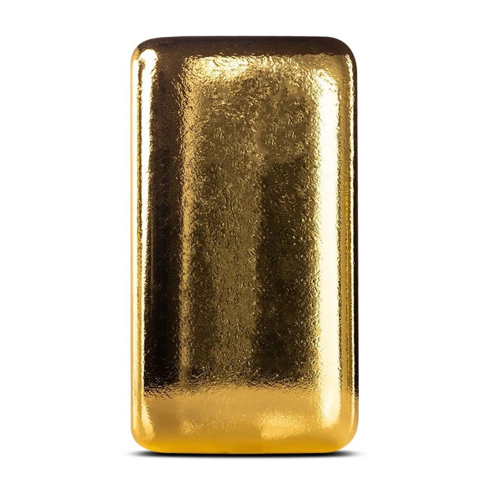 10 oz Scottsdale Mint Cast Gold Bar (New) - Image 2