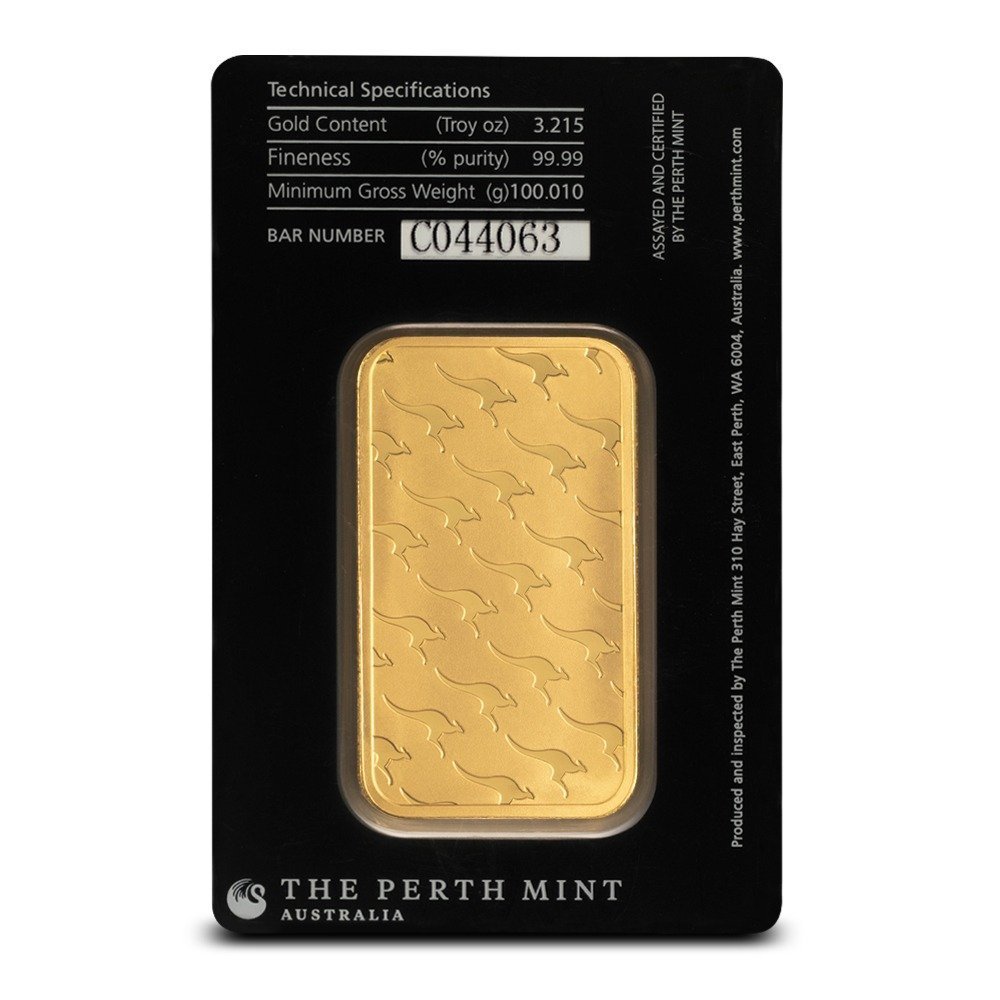 Buy 100 Gram Perth Mint Gold Bar (New w/ Assay) - Image 2