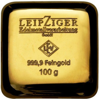 100 Gram Geiger Edelmetalle Square Gold Bar (New) - Image 2