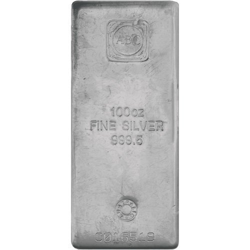 100 oz ABC Silver Bar For Sale (New) - Image 2