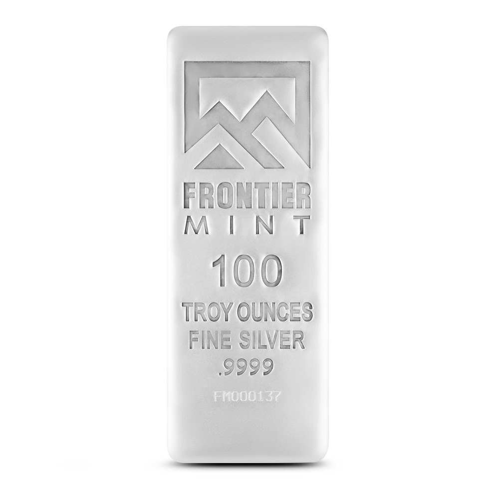 Buy 100 oz Frontier Mint Silver Bar (New w/ CoA)