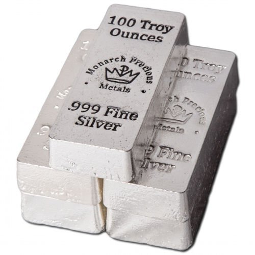 100 oz Monarch Hand Poured Stacker Silver Bar (New) - Image 2