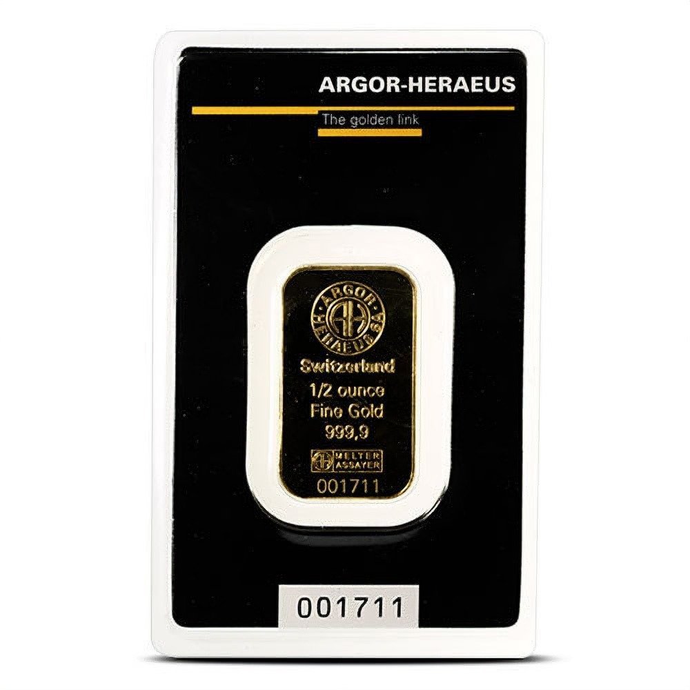 Buy 1/2 oz Argor Heraeus Gold Bar (New in Assay) - Image 3