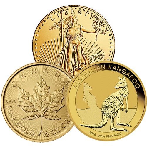 Buy 1/2 oz Gold Coins Online (Random Year, Varied Condition, Any Mint)