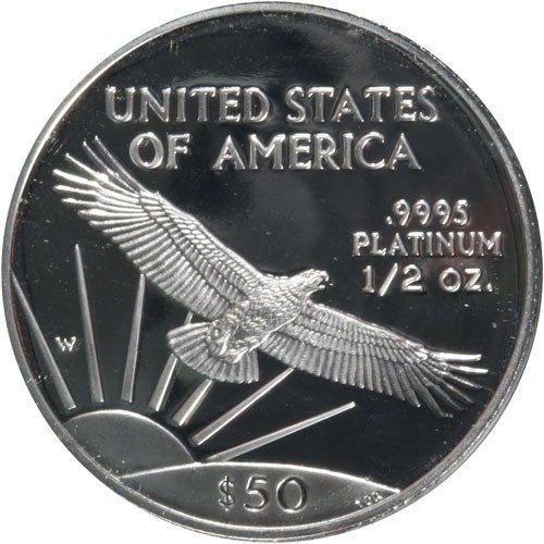 1/2 oz Proof American Platinum Eagle Coin (Random Year, Box + CoA) - Image 3