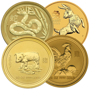 1/2 oz Gold Coin Perth Mint Australian Lunar Series Best Value