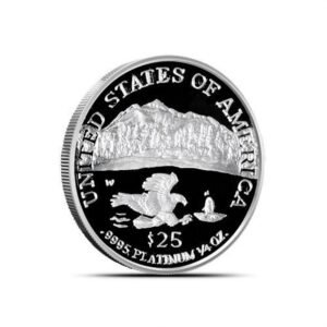 1/4 oz Proof American Platinum Eagle Coin (Random Year, Box + CoA)
