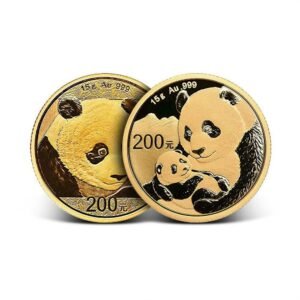 15 Gram Chinese Gold Panda Coin (Random Year, Unsealed)