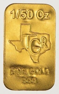1/50 oz Gold Bar For Sale (Varied Condition, Any Mint)