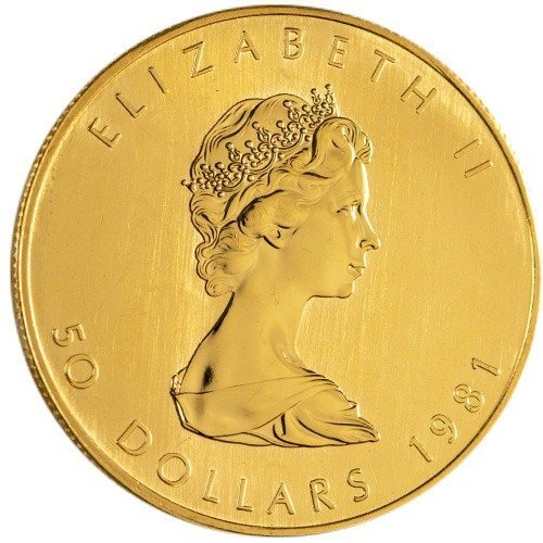 1981 1 oz Canadian Gold Maple Leaf Coin - Image 2