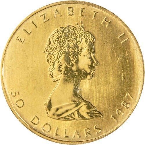 1987 1 oz Canadian Gold Maple Leaf Coin - Image 2