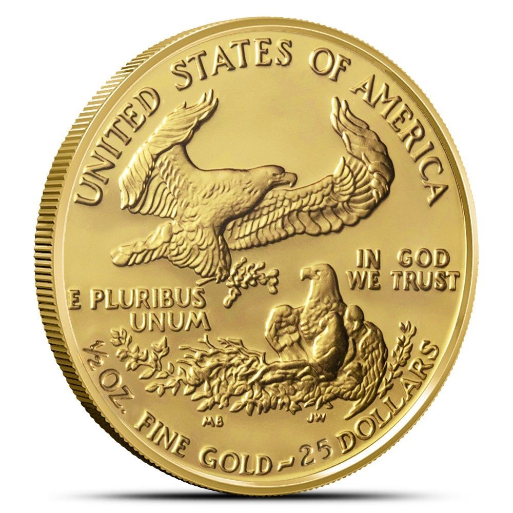 1987-P 1/2 oz Proof American Gold Eagle Coin (Box + CoA) - Image 2