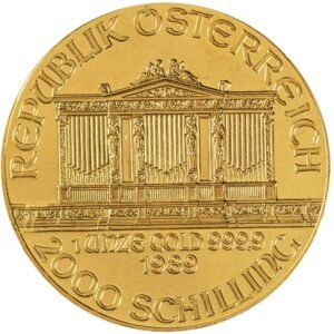 1989 1 oz Austrian Gold Philharmonic Coin
