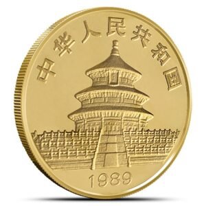 1989 1 oz Chinese Gold Panda Coin (Large Date, Sealed)