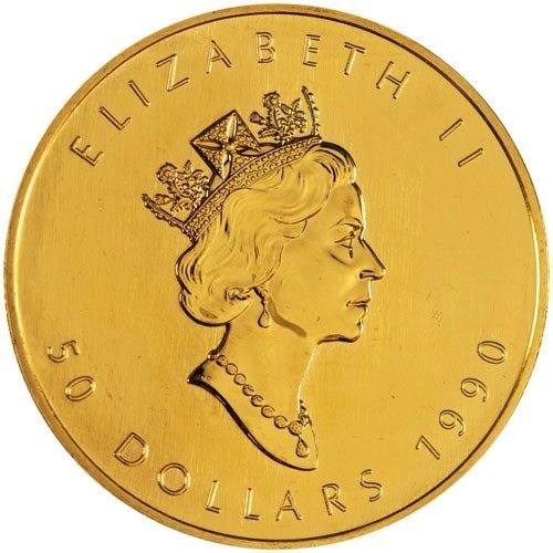 1990 1 oz Canadian Gold Maple Leaf Coin - Image 2