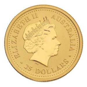 1999 1/4 oz Australian Kangaroo Gold Nugget Coin