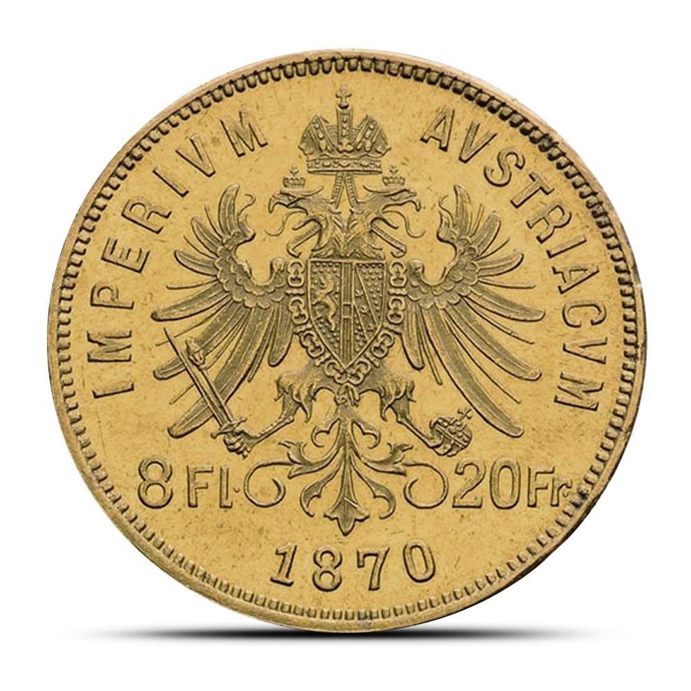 20 Francs / 8 Florin Austrian Gold Coin (Avg. Circulated) - Image 2