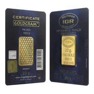 20 Gram Istanbul Gold Refinery Gold Bar (New w/ Assay)