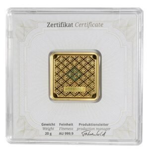 Buy 20 Gram Geiger Square Gold Bar (New w/ Assay)