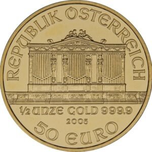 2005 1/2 oz Austrian Gold Philharmonic Coin