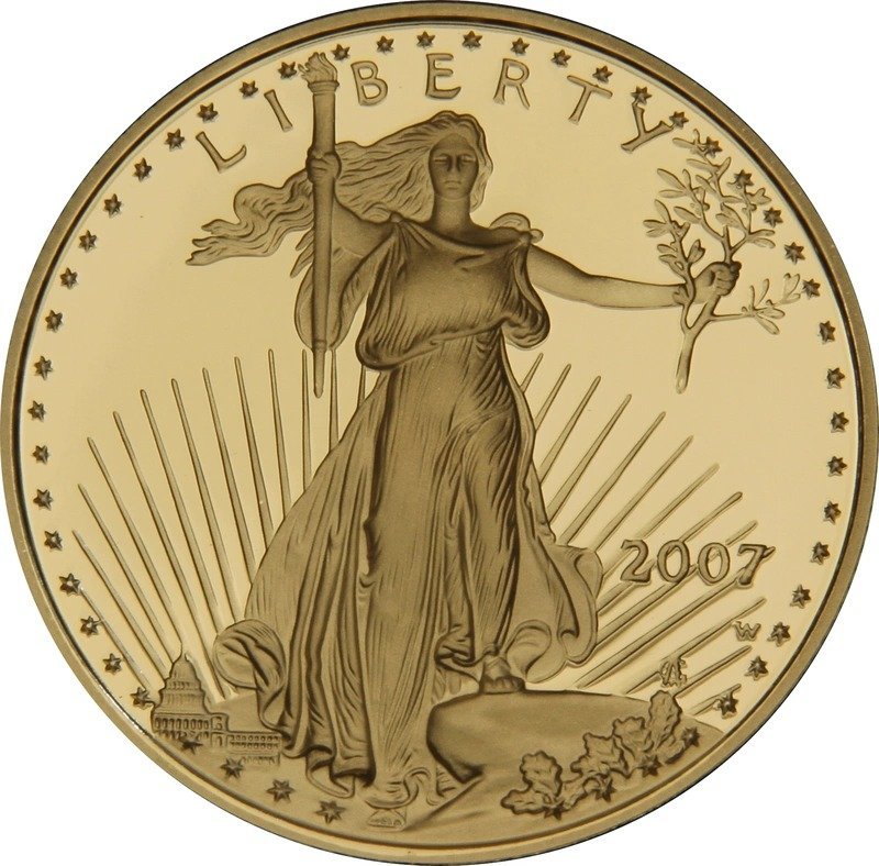 2007 Proof American Eagle 1/2 oz Gold Coin