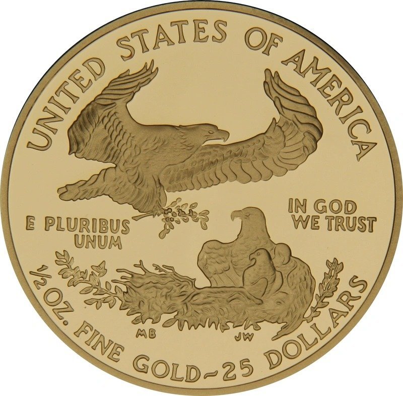 2007 Proof American Eagle 1/2 oz Gold Coin - Image 2