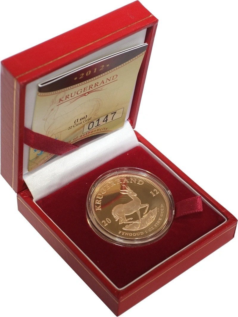 2012 1 oz Proof Krugerrand Gold Coin Boxed
