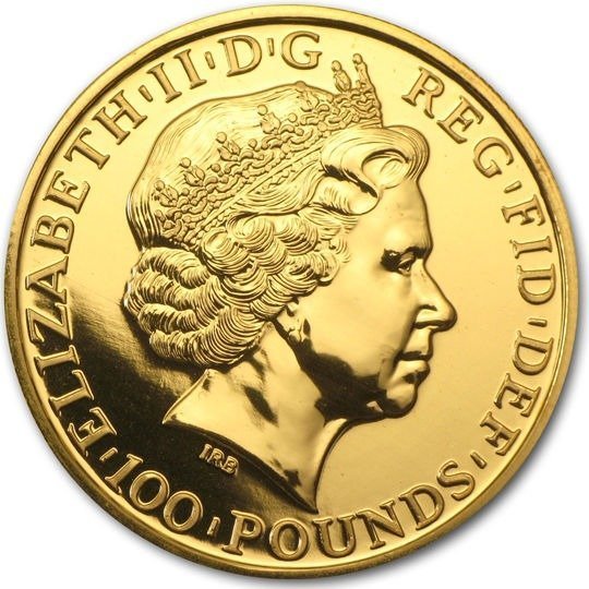 2014 1 oz British Gold Lunar Year of the Horse Coin (BU) - Image 2