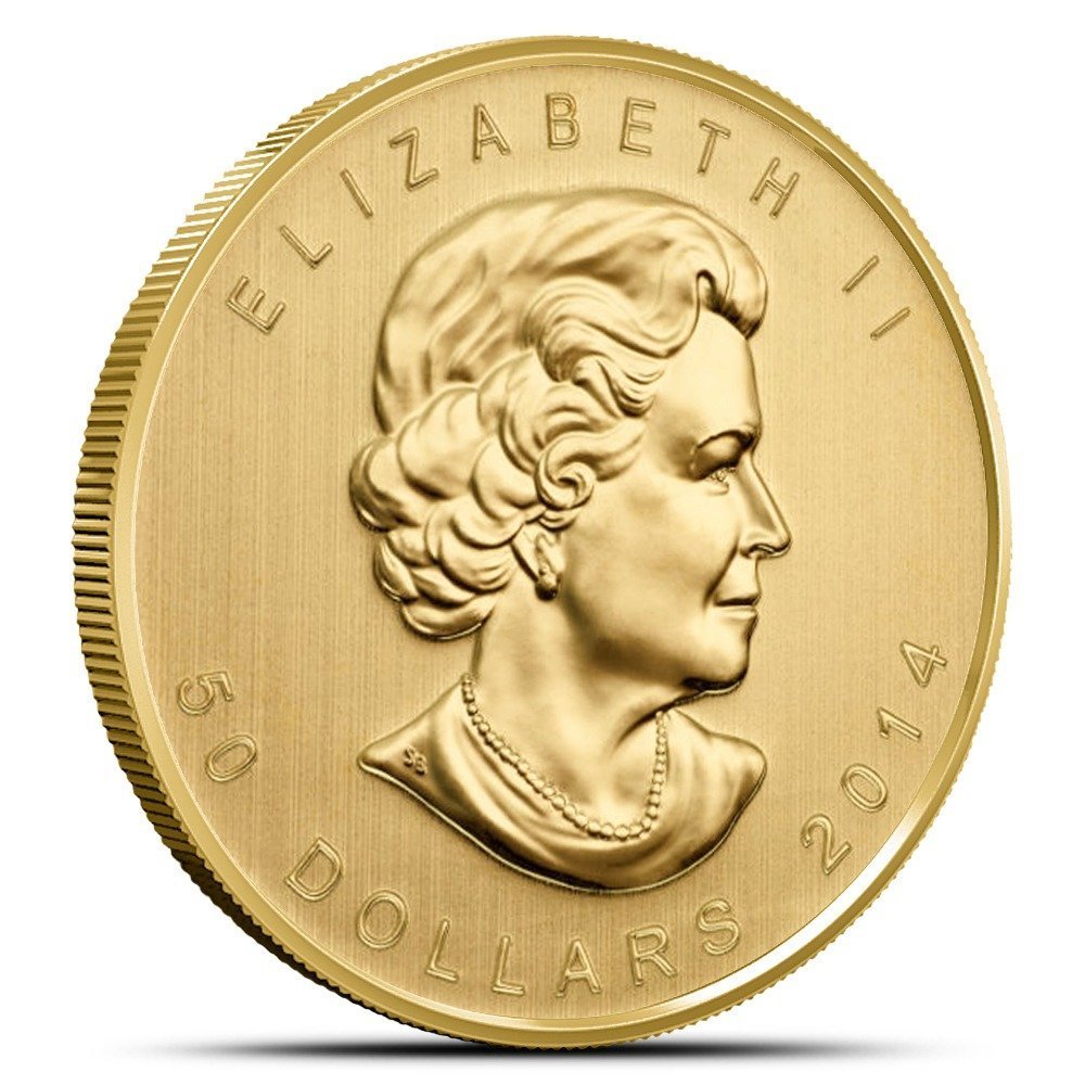 2014 1 oz Canadian Gold Maple Leaf Coin (BU) - Image 2