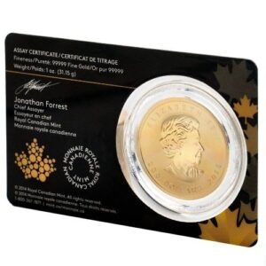 2015 1 oz Canadian Gold Growling Cougar Coin (BU w/ Assay)