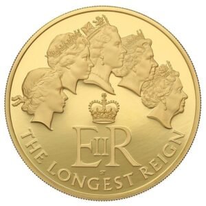 2015 5 oz £10 Gold Proof Coin The Longest Reigning Monarch Boxed