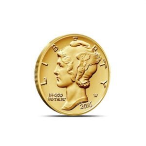 2016-W 1/10 oz American Gold Mercury Dime Coin (Box + CoA)