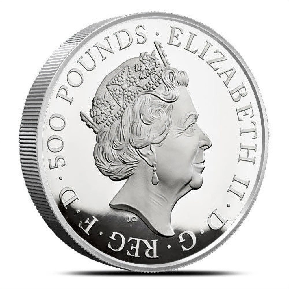 2017 1 Kilo Proof British Silver Queens Beast Unicorn Coin (Box + CoA) - Image 2