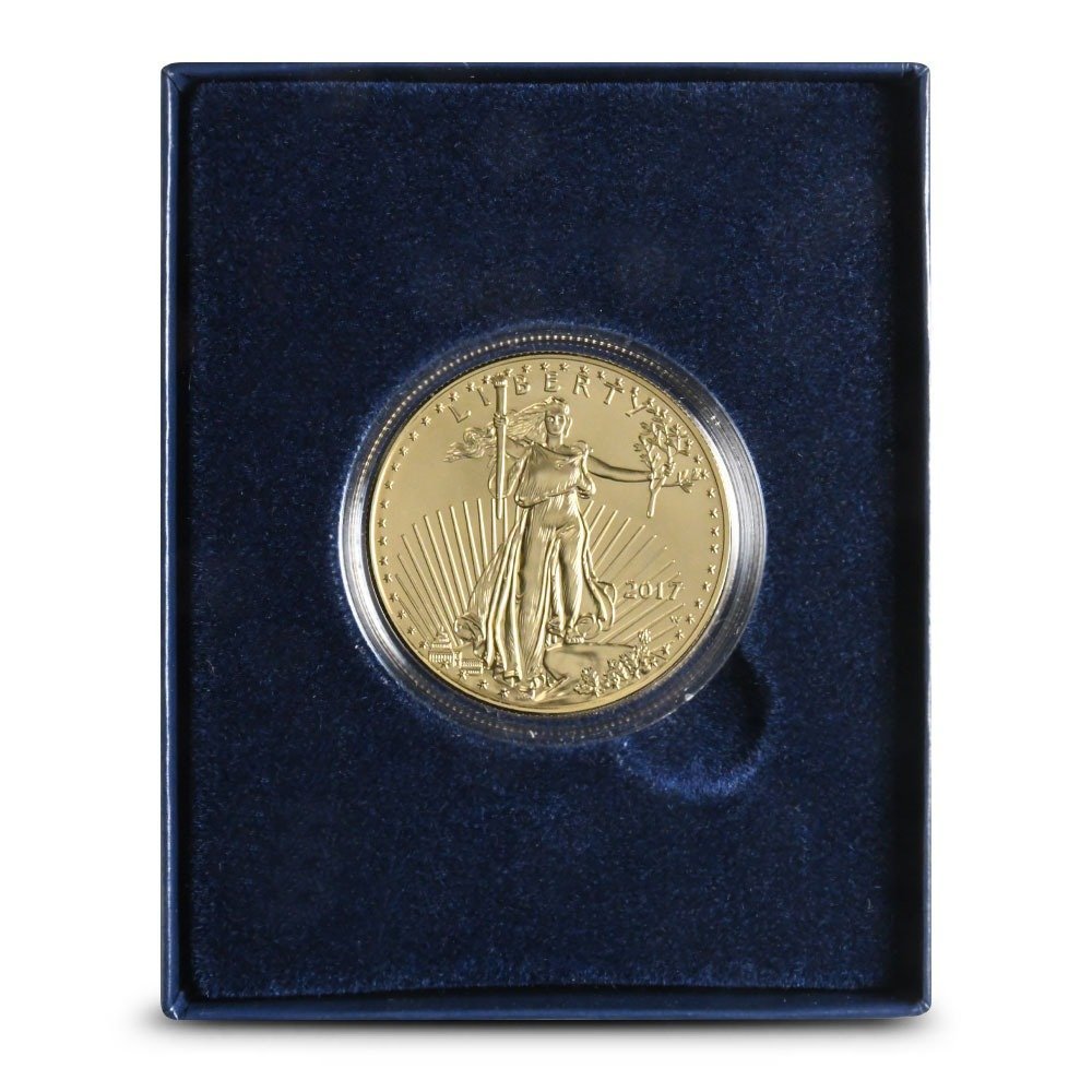 2017 1 oz Burnished American Gold Eagle Coin (Box + CoA)
