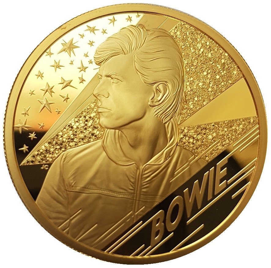 2020 2 oz Music Legends David Bowie Gold Proof Coin