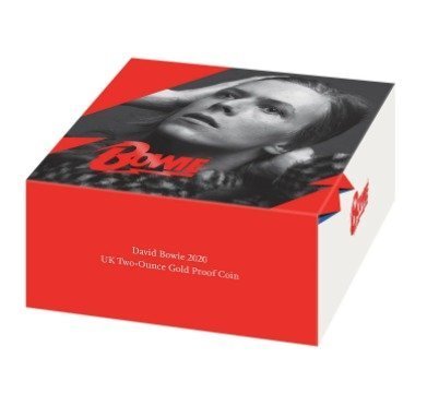 2020 2 oz Music Legends David Bowie Gold Proof Coin - Image 3