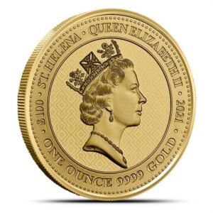 2021 1 oz St. Helena Gold Queens Virtues Victory Coin (BU)