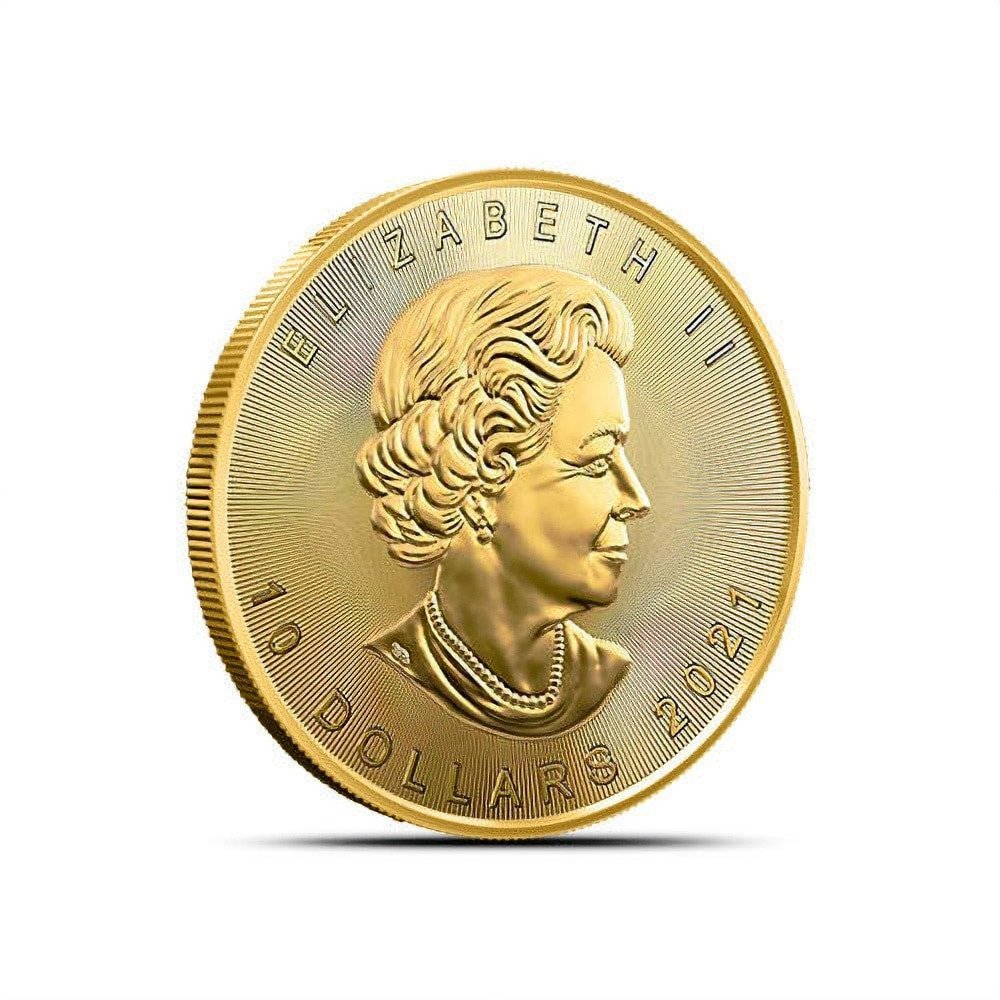 2021 1/4 oz Canadian Gold Maple Leaf Coin (BU) - Image 2