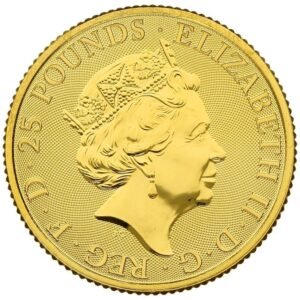 2021 1/4 oz White Greyhound of Richmond Gold Coin Queen’s Beasts