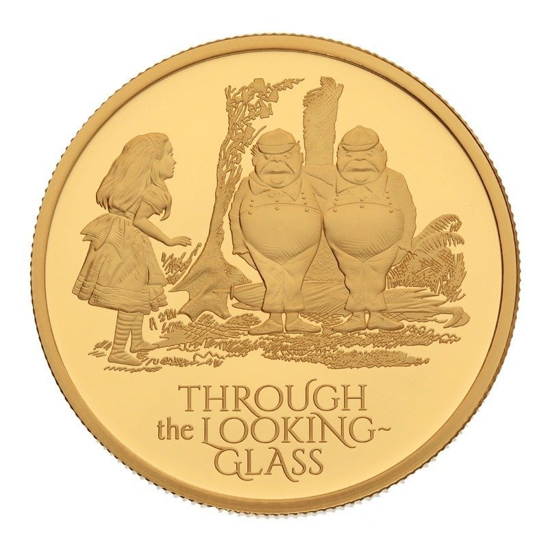 2021 1 oz Through the Looking-Glass Proof Gold Coin Boxed - Image 2
