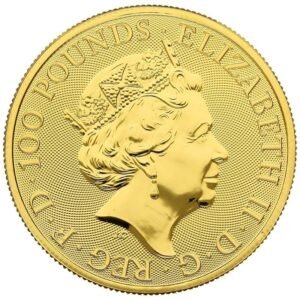 2021 1 oz White Greyhound of Richmond Gold Coin Queen’s Beasts